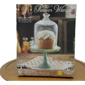 New Pioneer Woman Timeless Beauty 5” Mini Jade Cupcake Stand
